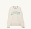 Sudadera de jersey grueso gris delalles verde oscuro